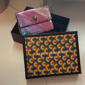 Kurt Geiger Iridescent Pink Card Holder